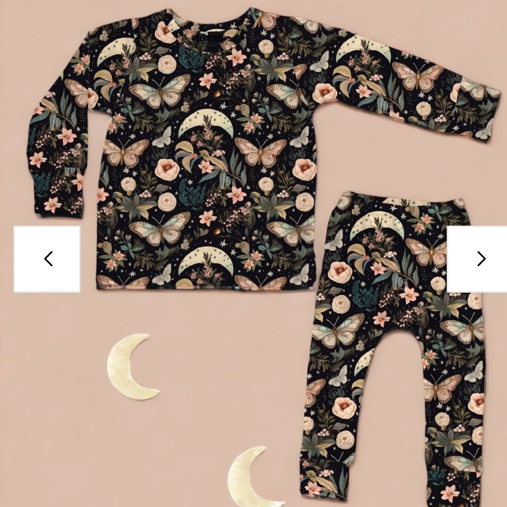 NWT Bunny Knots Night Garden PJ Set